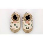 Chaussons bb crazybutterfly blanc argent