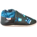 Chaussons b�b� cuir souple jimmy � paris vert