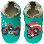 Chaussons b�b� cuir souple malo la moto vert