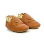 Chaussons bb cuteelefant semelle crepe camel