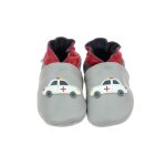 Chaussons bb heroes car gris clair marine rouge