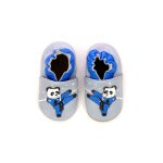 Chaussons bb karate panda bleu