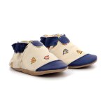 Chaussons b�b� neonfish beige clair bleu