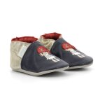 Chaussons bb pirate heart marine or