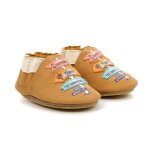 Chaussons bb seek advent semelle crepe camel clair