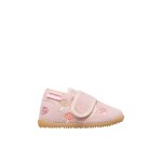 Chaussons b�b� en tissu eduns rose