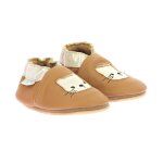 Chaussons bb wild kitten semelle crepe camel