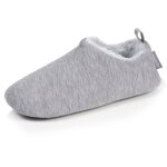 Chaussons bottillons jersey, semelle gomme antid�rapante gris chin�