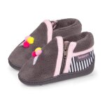 Chaussons bottillons semelle antid�rapante gris