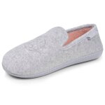 Chaussons charentaises velours semelle ergonomique mousse � m�moire forme gris chin�