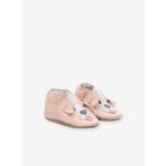Chaussons cuir souple bb sweety dog robeez rose