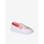 Chausson fille textile �lastique rose p�le
