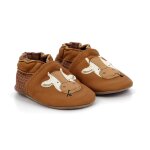 Chaussons funny cow camel marron