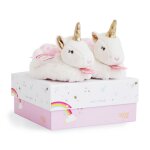 Chaussons lucie la licorne 0 - 6 mois rose