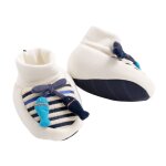 Chaussons marinire poissons - baby sailor blanc / bleu