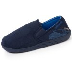 Chaussons mocassins trs confortables, faciles  enfiler, semelle antidrapante marine