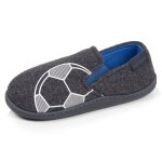 Chaussons mocassins polaire chin�e, maintien du pieds, semelle l�g�re, souple gris chin�
