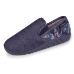 Chaussons mocassins sans - gênes camouflage denim Chaussons mocassins sans - gênes camouflage denim