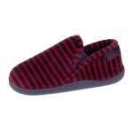 Chaussons mocassins semelle antidrapante rayures