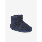 Chaussons montants fourrs enfant marine