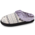 Chaussons mules jacquard