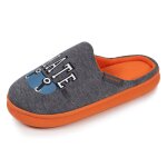 Chaussons mules jersay, semelle bloup xtra confort, amorti souple gris chin�