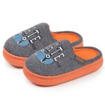 Chaussons mules jersay, semelle bloup xtra confort, amorti souple gris chin�