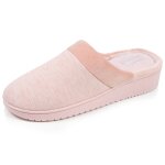 Chaussons mules jersey mousse � m�moire forme talon 3, 7 cm blush