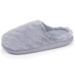 Chaussons mules semelle bloup confort gris