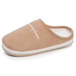 Chaussons mules su�dine ultra confort moelleux souple et lavable camel