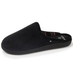 Chaussons mules ultra confortables et lgers, mousse  mmoire de forme noir