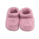 Chaussons naissance - mini nous vieux rose