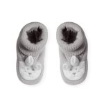 Chaussons naissance - petit lapin gris