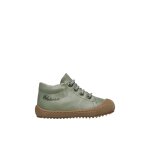 Chaussons premiers pas doubls en laine racoon sage -