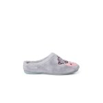 Chaussons type sabot chat et lune gris