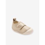 Chaussons souples scratch�s b�b� or