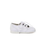 Chaussures anglaises en cuir blanc