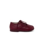 Chaussures anglaises en cuir bordeaux