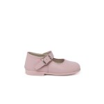 Chaussures babies � boucle en cuir rose
