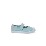 Chaussures babies bout en caoutchouc � fermeture scratch aigue - marine