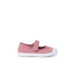 Chaussures babies bout en caoutchouc � fermeture scratch rose