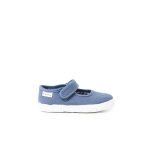 Chaussures babies fille À scratch style basket bleu denim Chaussures babies fille À scratch style basket bleu denim