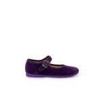 Chaussures babies fille en velours fermeture  boucle byzantin