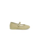 Chaussures babies en lin À scratch fin pour filles kaki Chaussures babies en lin À scratch fin pour filles kaki