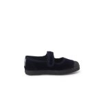 Chaussures babies en velours embout en caoutchouc bleu marine Chaussures babies en velours embout en caoutchouc bleu marine