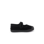 Chaussures babies en velours embout en caoutchouc noir Chaussures babies en velours embout en caoutchouc noir