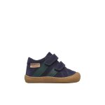 Chaussures barefoot b�b� en cuir et daim sabby � scratch marron clair