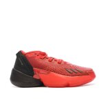 Chaussures de basketball fille textile rouge