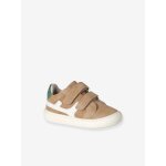Chaussures b�b� cuir � scratchs sable