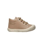 Chaussures en cuir cocoon gris tourterelle -